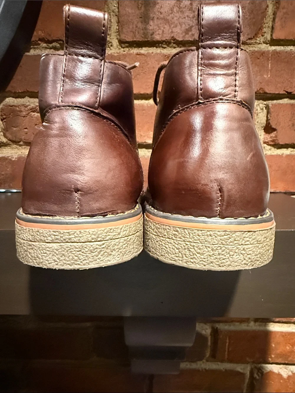 GBX Men's Brown Leather Chukka Boots - Classic Casual Lace-Up